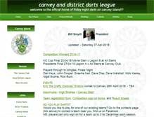 Tablet Screenshot of canveyanddistrictdartsleague.com